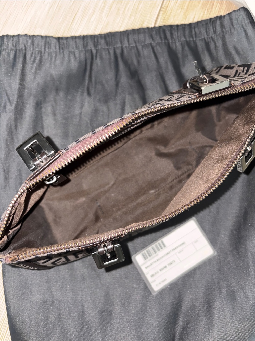 Fendi Vintage Zucca FF Baguette Pouch – Authentic w/ Dust Bag & Card (AS-IS) - Picture 5 of 16